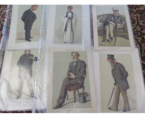 A collection of 34 Vanity Fair prints and a Vanity Fair paper and print 