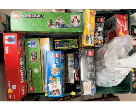 A selection of Action Man, Cindy and similar super hero toys etc; a selection of boxed lego 