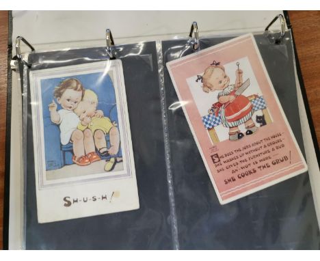 A selection of Mabel Lucy Atwell post cards in album
