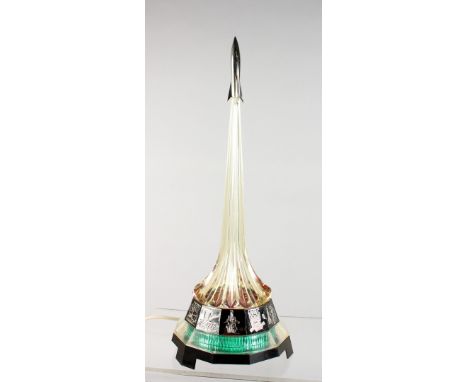 A RUSSIAN NOVELTY SPUTNIK TABLE LIGHT. 15.5ins high.