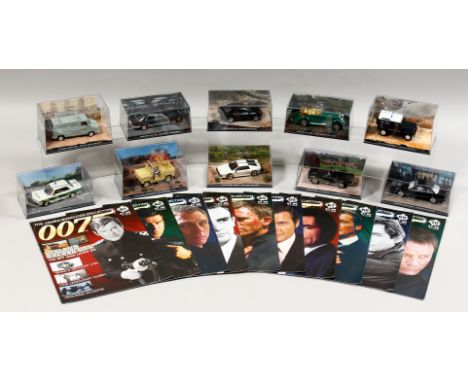 Bond in Motion - The Official James Bond Car Collection Magazine by Eaglemoss. Issues 61-70, to include magazines and 1:43 sc