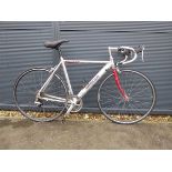 Barracuda Azzurri silver racing bike