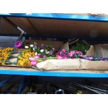7 boxes of artificial plant garlands and Buxus