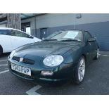 (Y343 PAP) 2001 MGF 1.8L VVC hard-top convertible 2-seater sports roadster in green, mid-engined