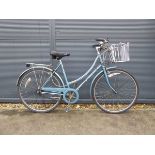 Raleigh vintage blue town bike