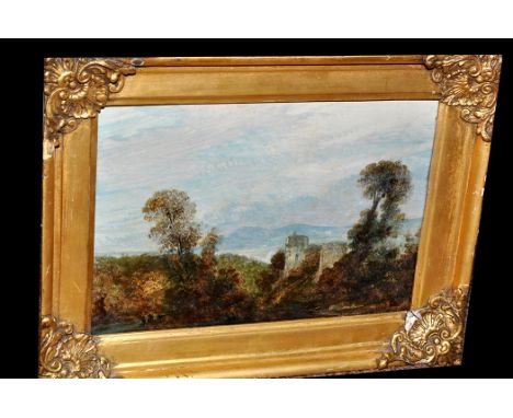 John Wilson Ewbank, RSA
(1799-1847)
"Bothwell Castle on the River Clyde"
signed and inscribed verso
oil on panel
16.5 x 24cms