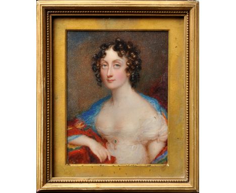 Miss M***E***
(19th Century)
A miniature portrait - "Mrs. Seton-Karr of Kippilaw"
signed, inscribed and dated 1814 verso
body