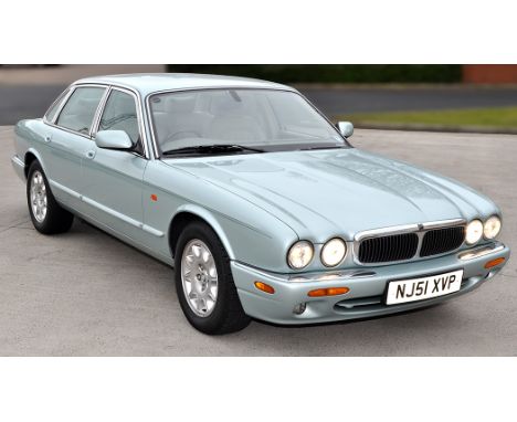 A Jaguar XJ8 Executive Saloon, registration NJ51 XVP, automatic four door in metallic silver green, 3,200cc V8 petrol engine,