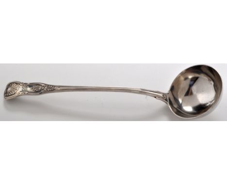 A Victorian soup ladle, by George Adams (of Chawner & Co.), London 1846, Kings pattern with diamond heel, 9.5oz.