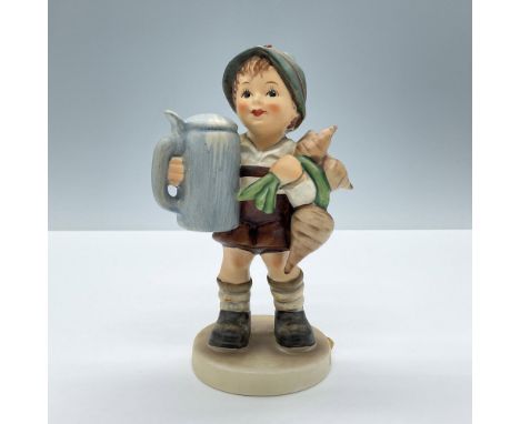 Especial edition for member of Goebel Collectors Club. Features a boy carrying a stein and reddish. This item has its origina