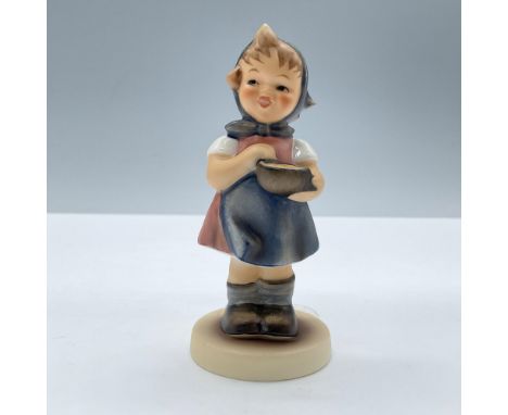 Exclusive edition for Hummel Club members. Features a little girl in blue and pink clothes. Goebel Hummel backstamp. This ite
