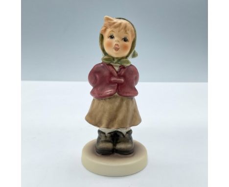 Exclusive edition from M.I Hummel Club. Features a little girl a red, brown and green clothes. Goebel Hummel backstamp. This 