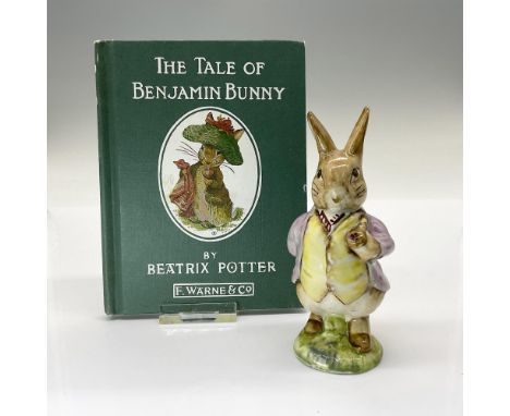 This figure of Benjamin Bunny with his pipe and wearing a lilac jacket. This item was issued 1970-2000. It features the Beswi