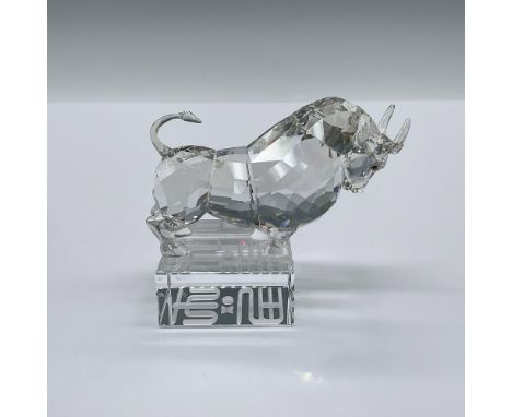 Associated with hard work, honesty, and reliability, the ox is stunningly crafted in Silver Shade crystal with Light Smoked T