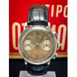 OMEGA Rare Stainless Steel Chronograph Wristwatch Ref: 33.3 c.1939