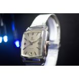 Omega Rare Calendar "Grand Luxe" 18k White Gold Ref 3953 c.1954 Fine Watch