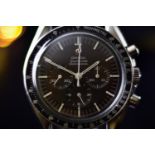 Omega Speedmaster Professional "Moonwatch" REF: 145012-67 SP Blue Bezel Insert Men's Wristwatch Brac