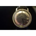 Omega Ref 168010 Constellation 1966 Diamond Bezel Wristwatch Cal 564
