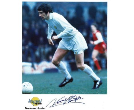 Football Norman Hunter signed Football editions 10x8 colour photo. Norman Hunter (29 October 1943 – 17 April 2020) was an Eng