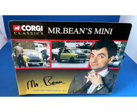 Vintage Toys. CORGI collection. A Die cast metal and plastic MINI, from the film 'Mr Bean'. In original box, unopened. Mint c