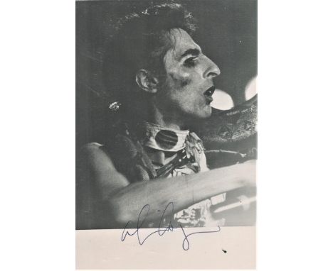 Alice Cooper signed 7x5 black and white photograph. Alice Cooper (born Vincent Damon Furnier, February 4, 1948) is an America