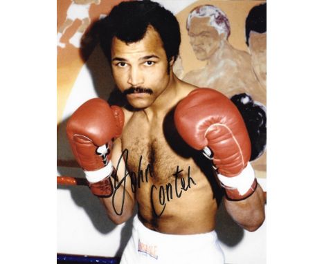 Boxing, John Conteh signed 10x8 colour photograph, Conteh, is a British former professional boxer who competed from 1971 to 1