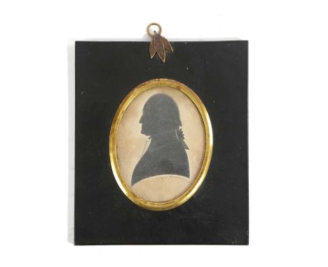 λ A RARE AMERICAN SILHOUETTE PORTRAIT OF GEORGE WASHINGTONPOSSIBLY BY SAMUEL FOLWELL, DATED 1791signed and dated 'S. FOLWELL 