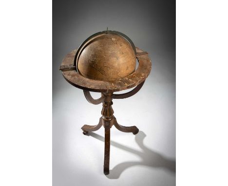 A RARE CHARLES II 14 INCH TERRESTRIAL GLOBEBY ROBERT MORDEN, WILLIAM BERRY AND PHILIP LEA, LONDON, C.1685with twelve engraved