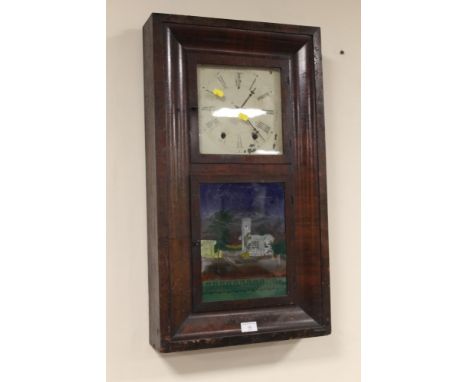 A EIGHT DAY WALL CLOCK