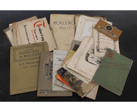 A TRAY OF VINTAGE EPHEMERA 