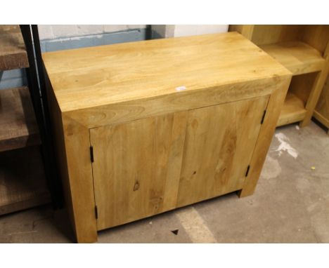 ** A LIGHT OAK SIDEBOARD *