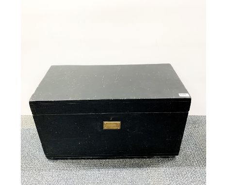 Political Interest: A wooden parliamentary box previously used by and with the brass nameplate for Richard Austin 'RAB' Butle