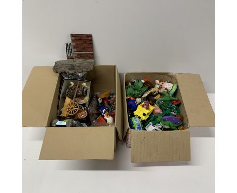 A quantity of Toy Story toys and other figures.