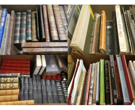 Eleven boxes of miscellaneous literature; children's annuals; art and antique related and other books