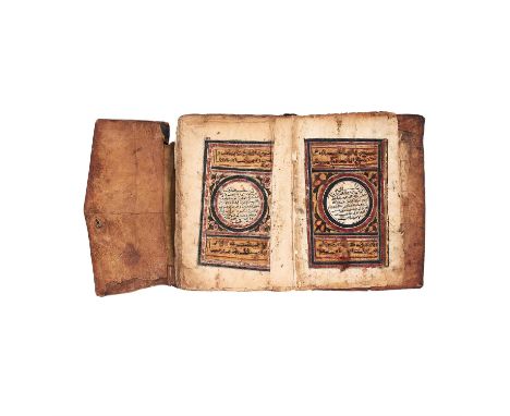 Ɵ A bound Sub-Saharan Qur'an, in Arabic, decorated manuscript on paper [East Africa (probably Ethiopia), late nineteenth cent