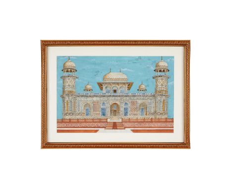 Etmad Dowla Tomb, a large illustration on paper [India (probably Uttar Pradesh), late nineteenth century]single leaf, ink and