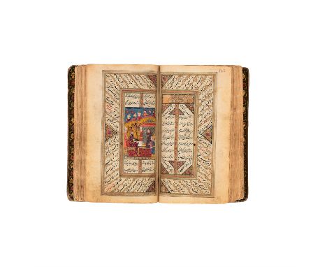 Ɵ Nur ad-Din Jami, Khosrow wa Shirin, in Farsi, illuminated manuscript on polished paper [India (Kashmir), c. 1840]single vol