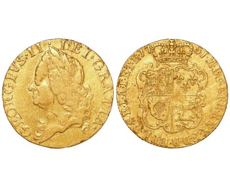 Guinea 1751 GF/nVF with a few light scratches under magnification