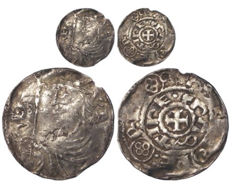 Henry I double inscription silver Penny: (outer) +(S): PE: RL(I:) N/G(?M), (inner) +hΛSTInE. Hastings Mint, moneyer Sperling.