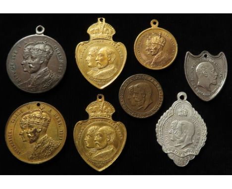 Australian Commemorative Medals (8) Coronation of Edward VII 1902, and Coronation of George V 1911, New South Wales issues: G