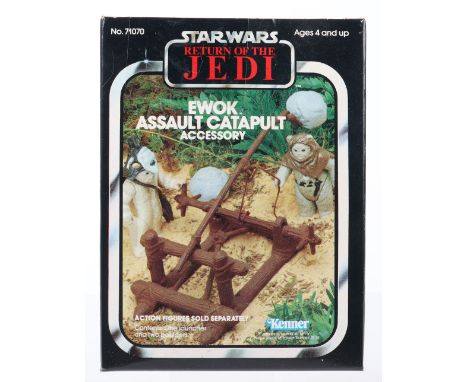 Vintage Boxed  Kenner  Star Wars Return Of The Jedi  Ewok Assault Catapult Accessory, No.71070 in mint sealed box condition, 