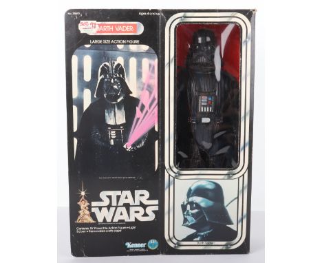 Vintage Kenner Star Wars Large Size Action Figure Darth Vader,15inch poseable figure, complete with light sabre and cape, in 