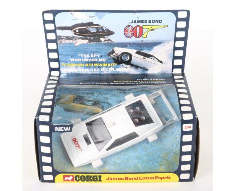 Corgi Toys 269 James Bond Lotus Esprit “The Spy Who Loved Me”  white body, in mint original condition, instruction leaflet, 1