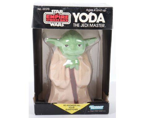 Vintage Kenner Star Wars The Empire Strikes Back Yoda The Jedi Master, No.69370- Ask him a question, turn him upside down to 