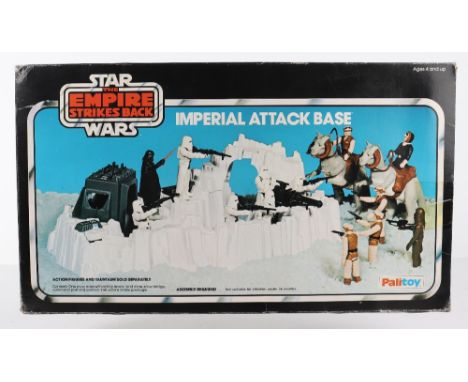 Vintage Boxed Palitoy Star Wars The Empire Strikes Back Imperial Attack Base Play Set, Cat.No.33387, in excellent complete co
