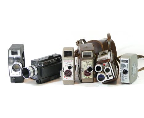 Twelve cine cameras, to include a Jelco Reflex 77, a Bentley BX-720, a Kodak brownie movie camera (x2), a Bell &amp; Howell d