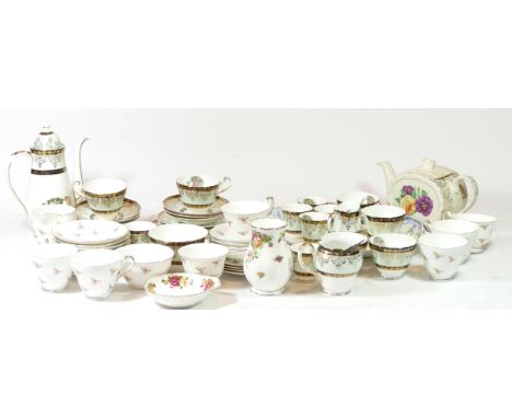 A coffee service by Princess, consisting of coffee pot, saucers, coffee cups, tea cups, sugar bowl and cream jug, together wi