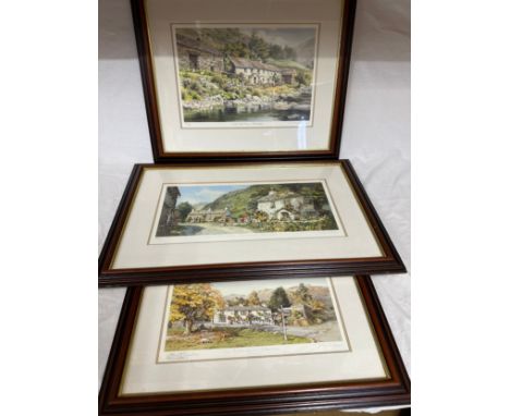Judy Boyes: Two limited edition  prints to include 'Wall End Farm, Patterdale' 798/850, 'Walled Cottage Garden, Stonethewaite