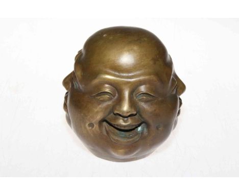 Bronze four face Buddha, 13.5cm.