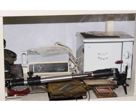 Wee Baby Belling cooker in box, Army Meccano, Maling pottery, cased cutlery, photograph frames, Ken Leech painting.